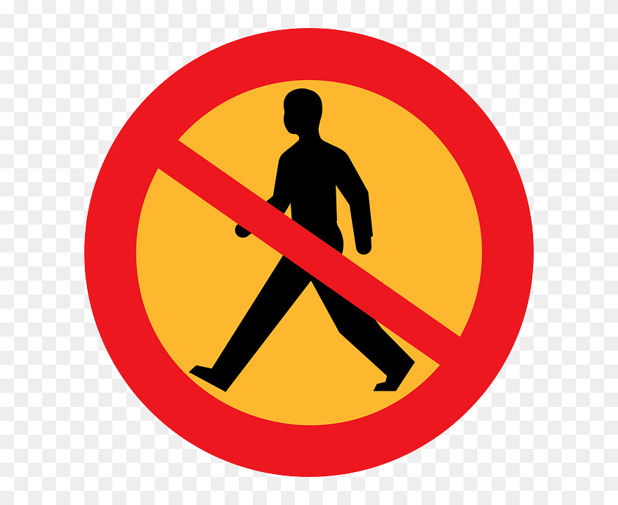 Sidewalk Clipart Walkway - Men Not Allowed Sign - Png Download
