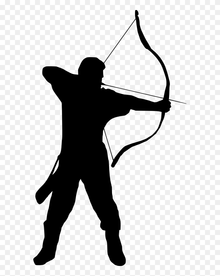 Archery Silhouette Photography - Archer Silhouette Png Clipart
