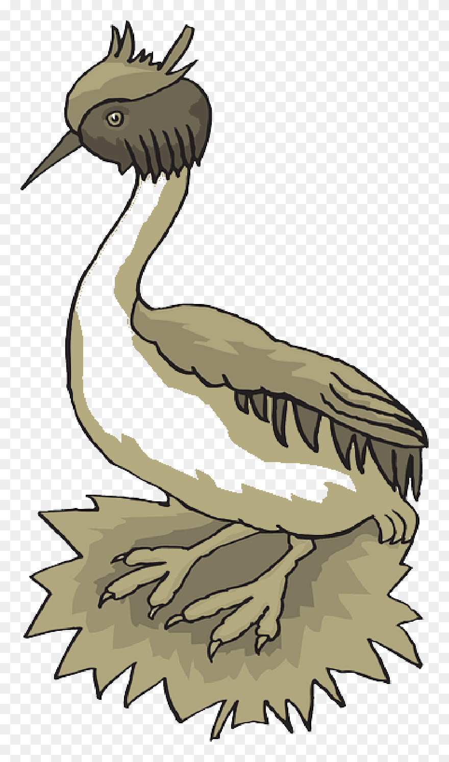 Bird, Grass, Wings, Grebe, Animal, Feathers, Species - Goose Clipart