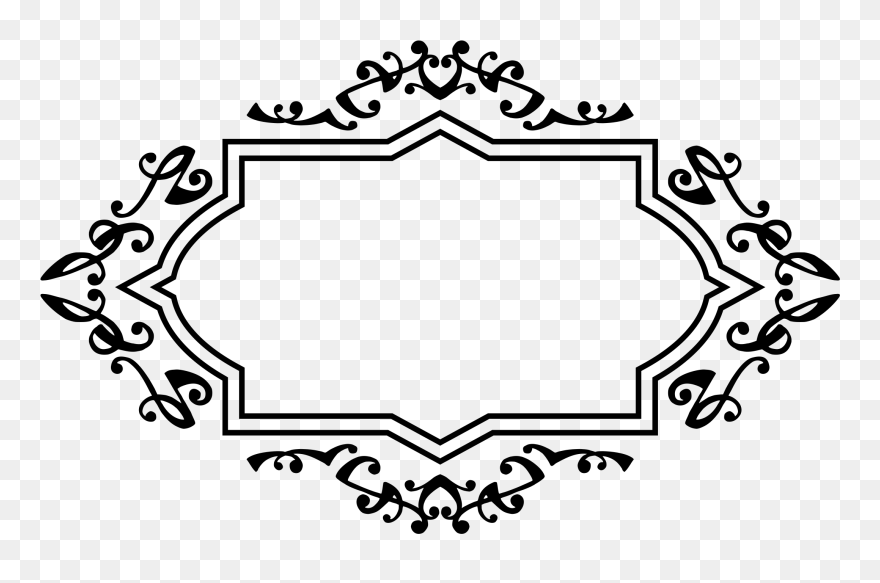 Lace Label Cliparts - Border Name Label Design - Png Download