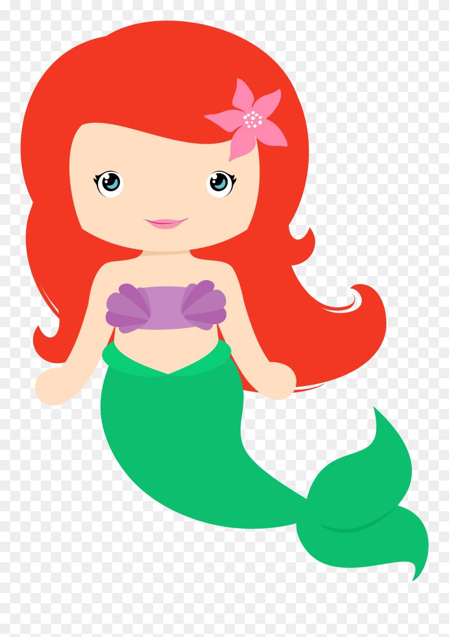 Collection Of Mermaid - Mermaid Cartoon Clipart