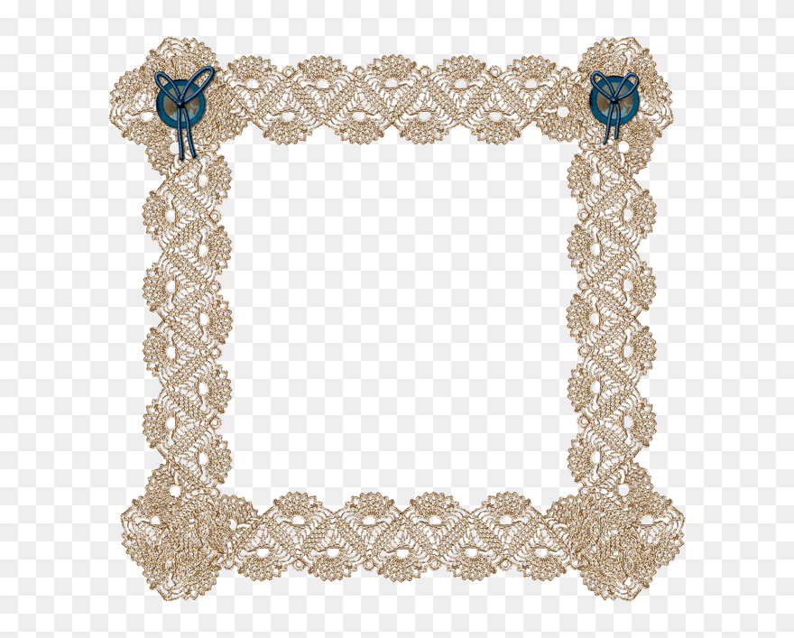Transparent Doilies Clipart - Lace Frame - Png Download