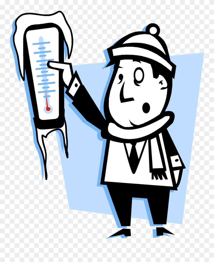 Frozen Clipart Thermometer - No School Cold Weather - Png Download