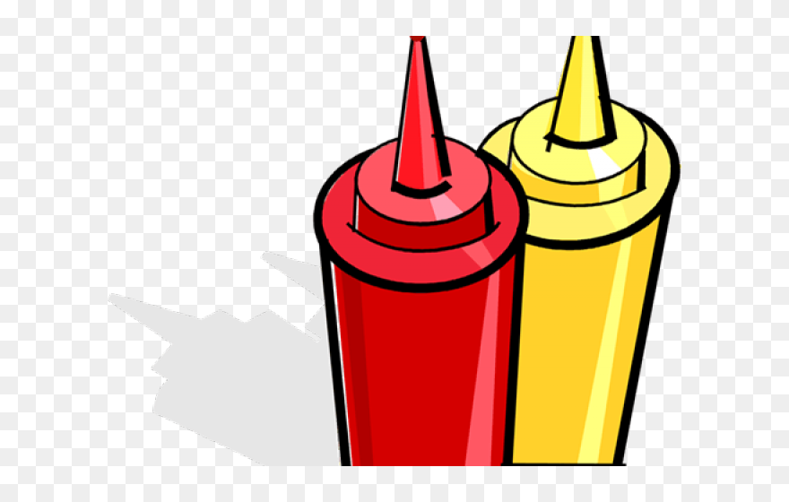 Free Cliparts Ketchup - Catsup And Mustard - Png Download