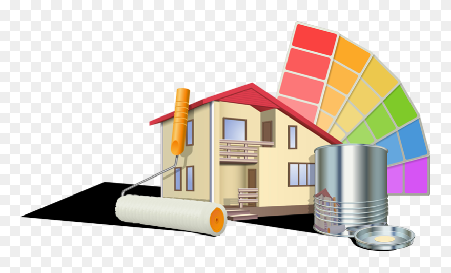 House Painting Tools Clipart Banner Stock Painting - Painting Home Clipart - Png Download