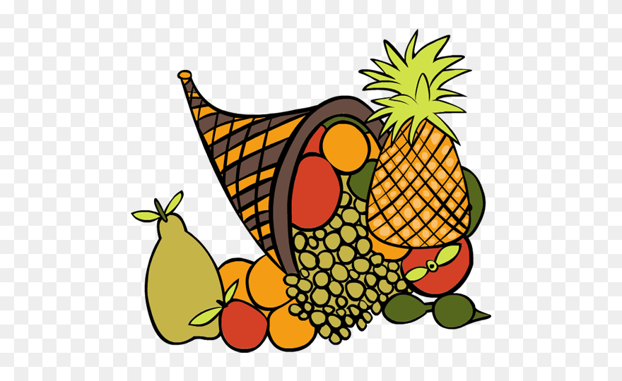 Thanksgiving Basket Clipart Svg Transparent Stock Orange - Fruit - Png Download