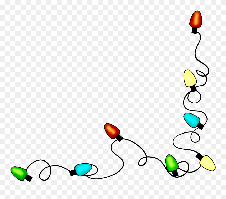 Transparent Christmas Lights Png - Transparent Christmas Lights Border Clipart