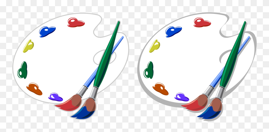 Circle,line,brush - Palette Clipart