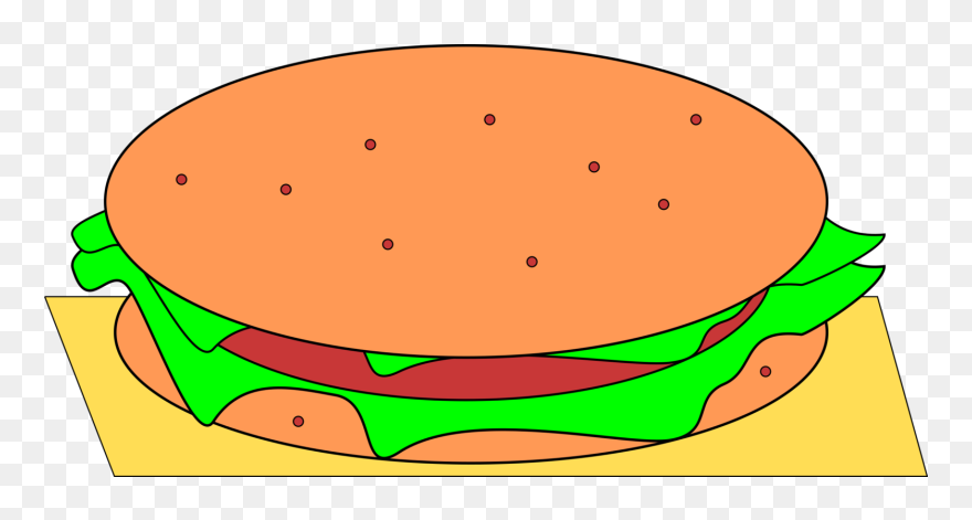 Food,fruit,melon - Hamburger Clipart - Png Download