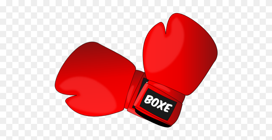 Red Boxing Gloves Vector Clip Art - Boxe Clipart - Png Download