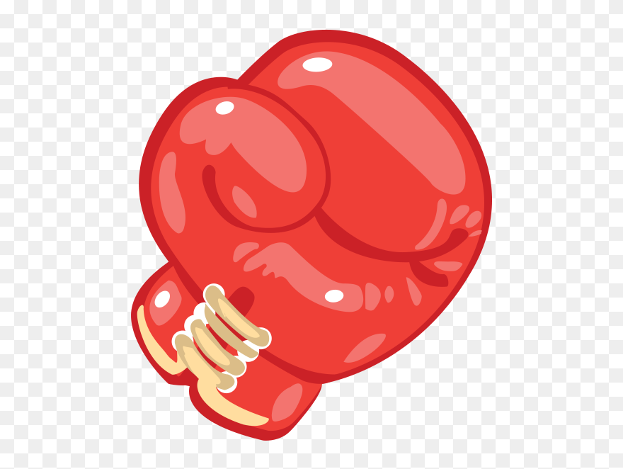 Boxing Glove Cartoon - Transparent Boxing Glove Clipart - Png Download