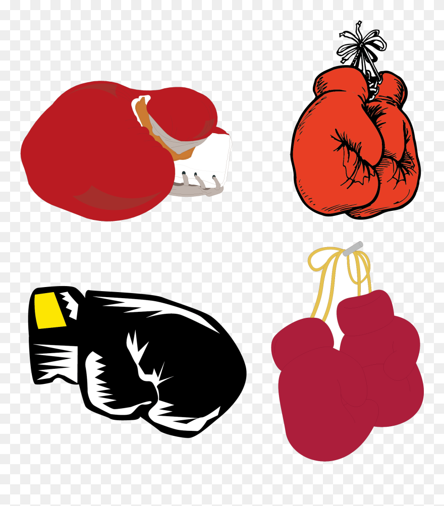Boxing Glove Clip Art - Animated Boxing Gloves - Png Download