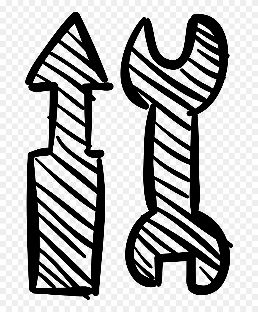 And Double Wrench Hand - Icon Clipart