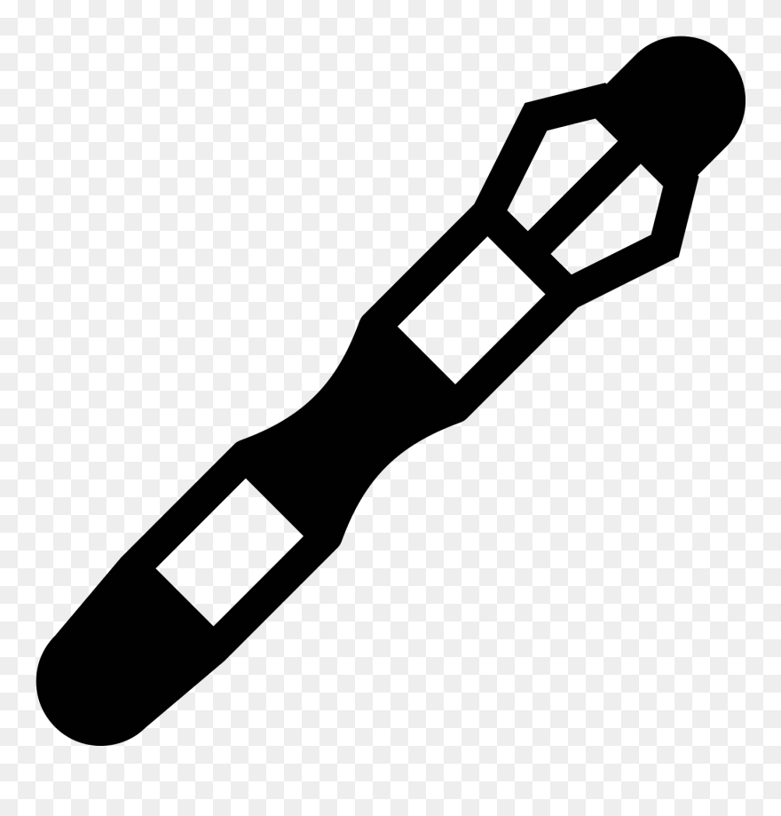 Transparent Screwdriver Clipart - Sonic Screwdriver Icon - Png Download