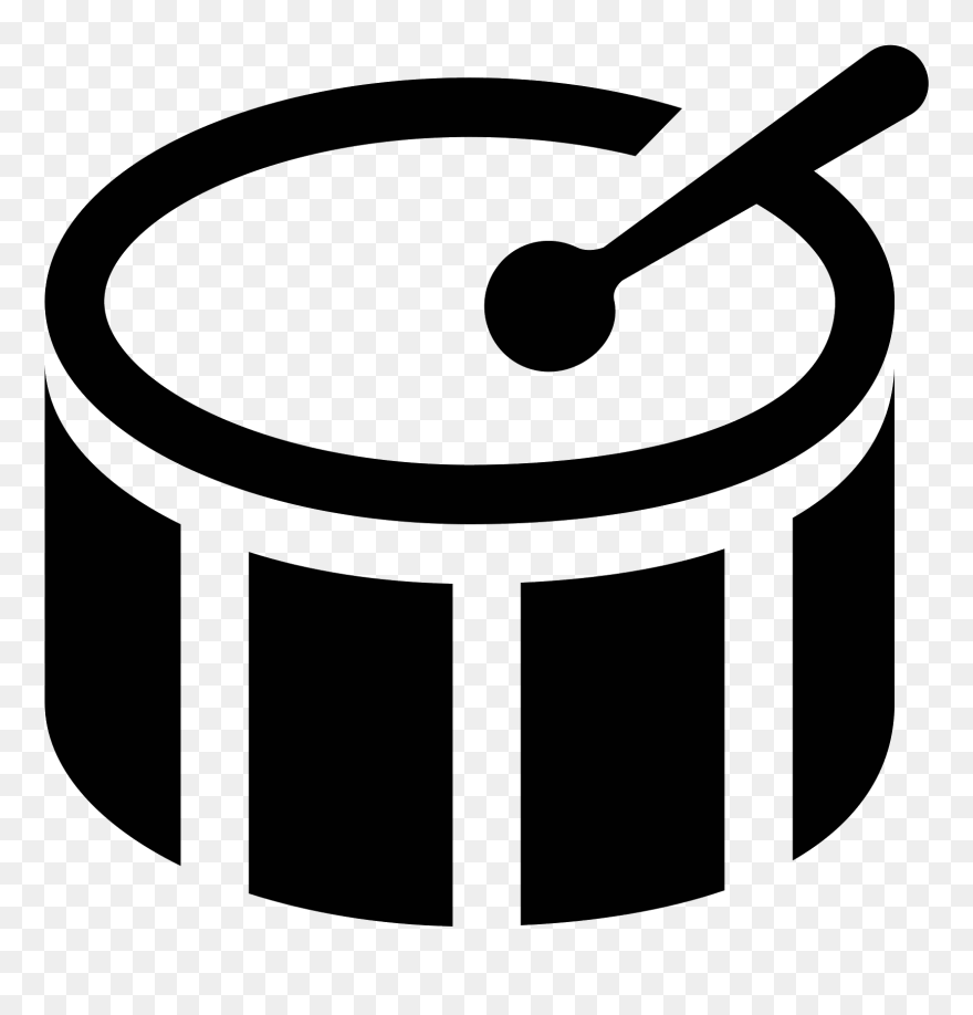 Bass Drum Icon Free - Drum Icon Png Clipart