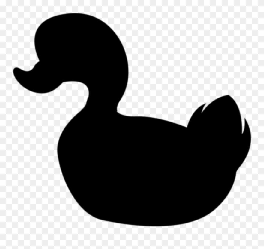Duck Clip Art Beak Silhouette Water Bird - Water Bird - Png Download