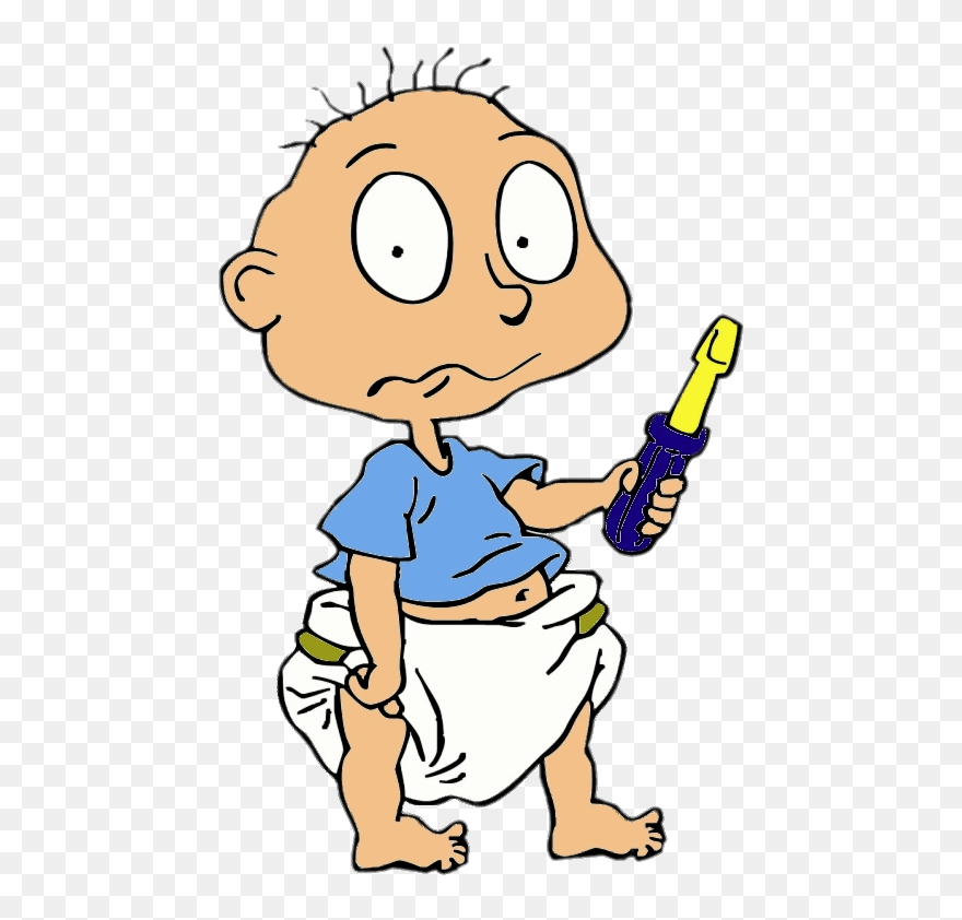Rugrats Character Tommy Pickles Holding Screwdriver - Tommy Pickles Png Clipart