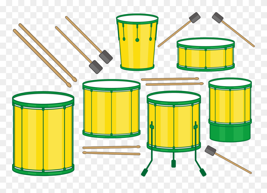 Transparent Drum Clip Art - Drums Batucada - Png Download