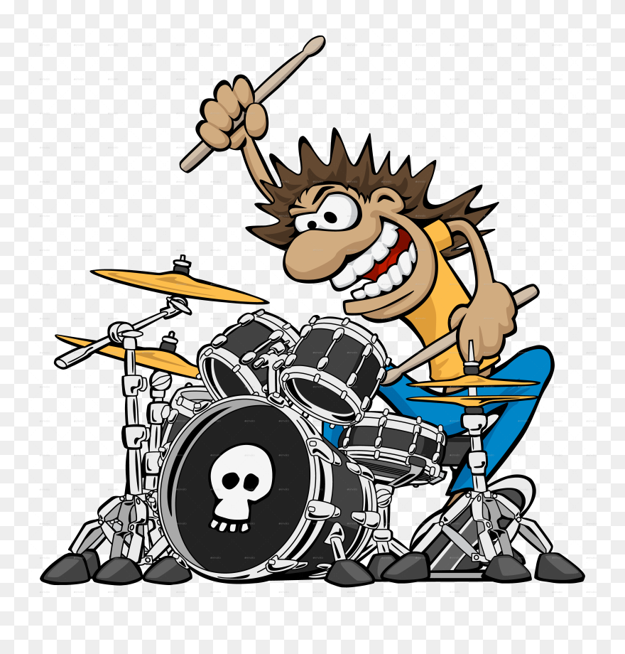 Cartoon Drummer Clipart