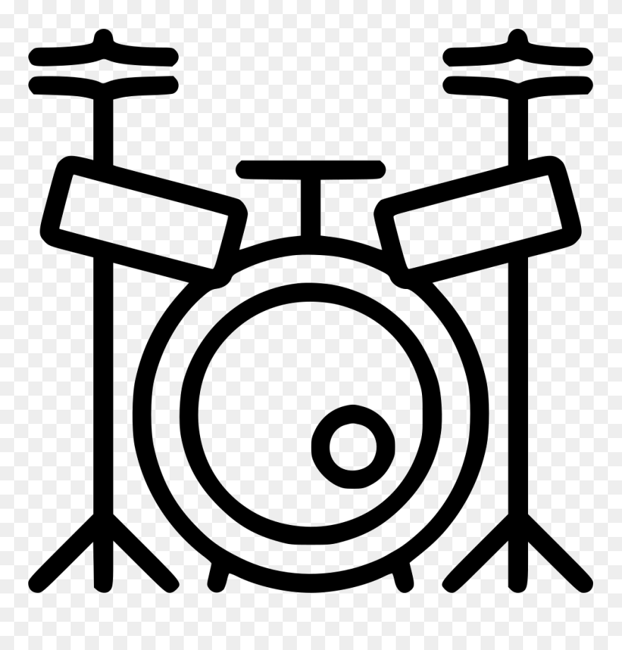 Drum Set - Drum Set Icon Png Clipart