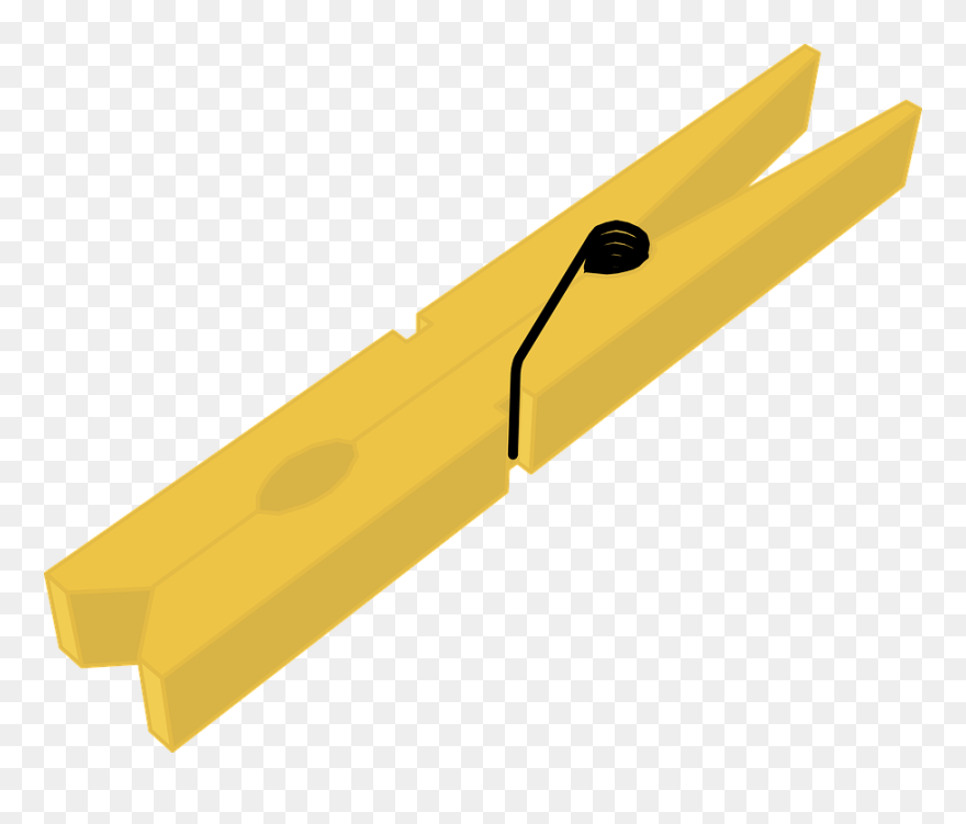 Transparent Clothespin Clipart - Clothes Peg Clip Art - Png Download