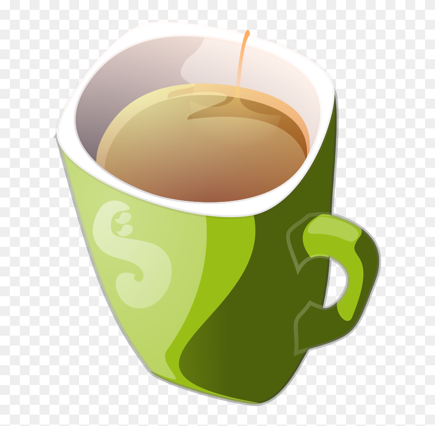 Mug Clipart Green Coffee - Cup Of Tea Clipart - Png Download