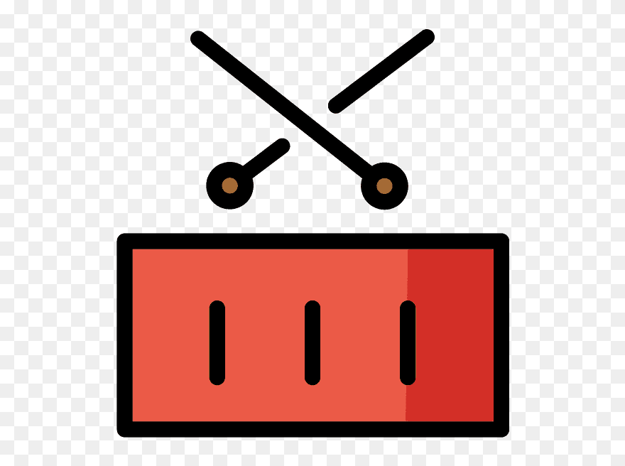 Drum Emoji Clipart - Png Download