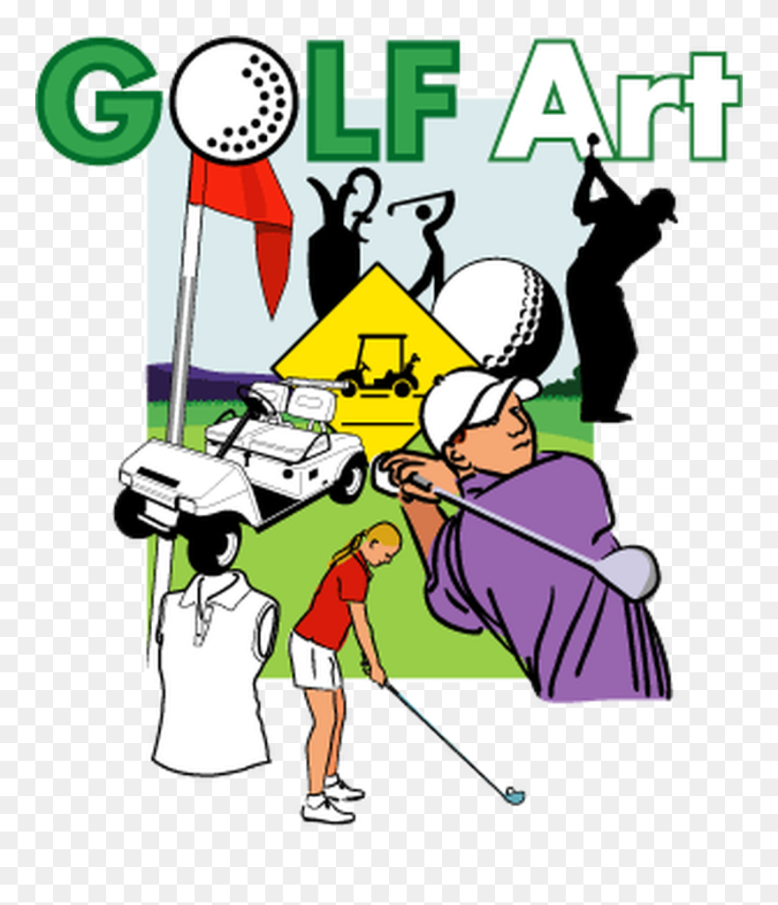 Golf Art - Golf Clip Art - Png Download