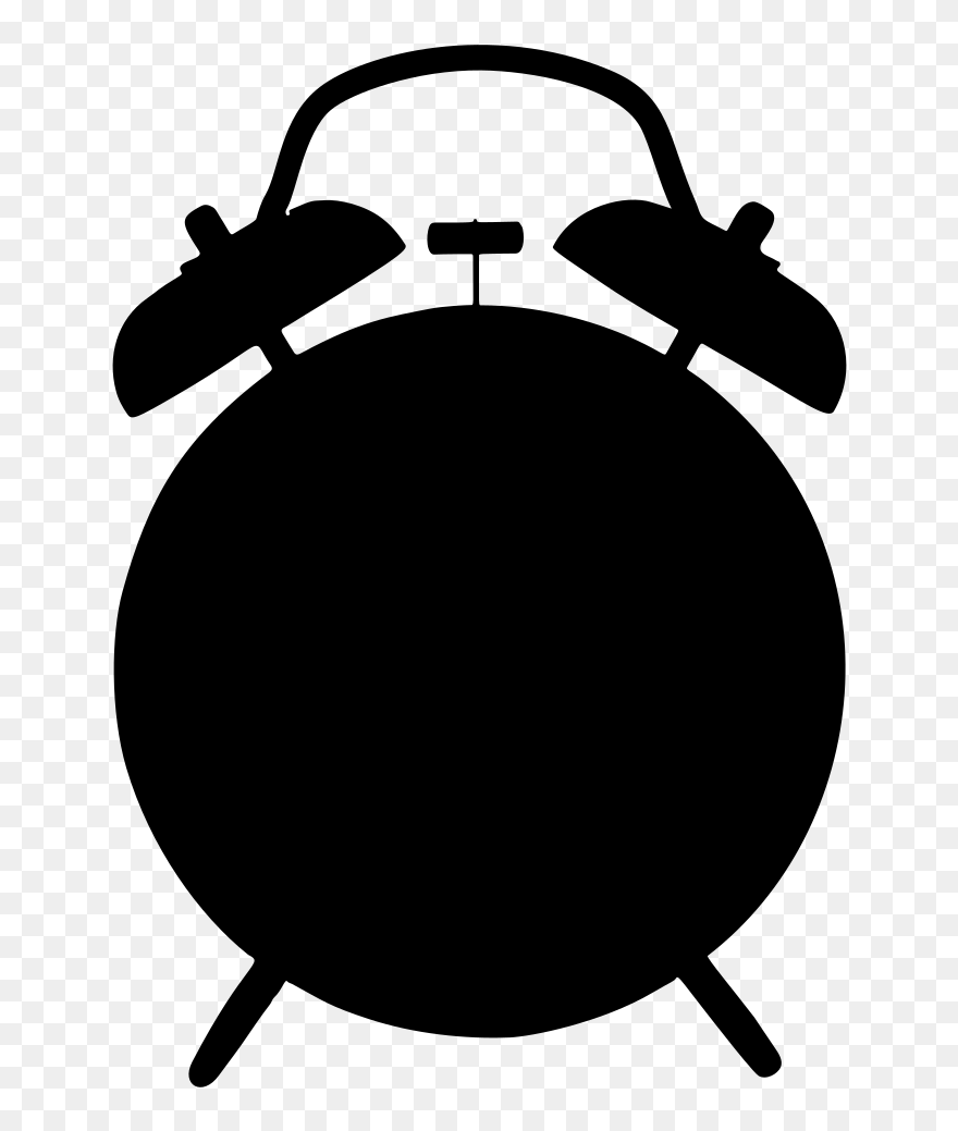 Alarm Clock Silhouette Clipart