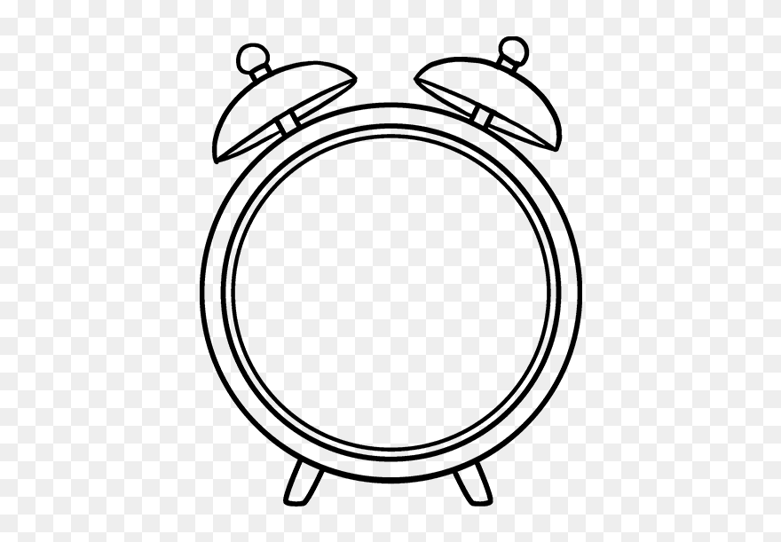 How To Draw Alarm Clock - Alarm Clock Drawing Easy Clipart