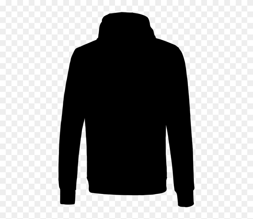 Black Sweater Clipart - Hoodie - Png Download