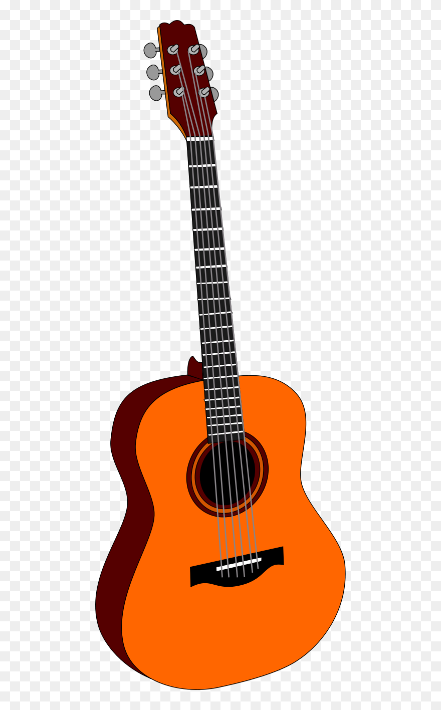 Ukulele Acoustic Guitar Classical Guitar Clip Art - Transparent Background Guitar Clipart - Png Download