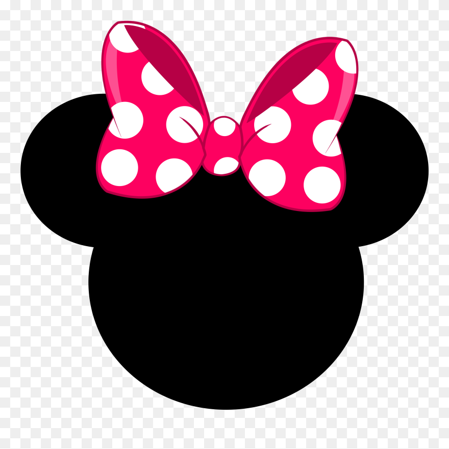 Pin By Patty On - Clipart Minnie Mouse Face - Png Download