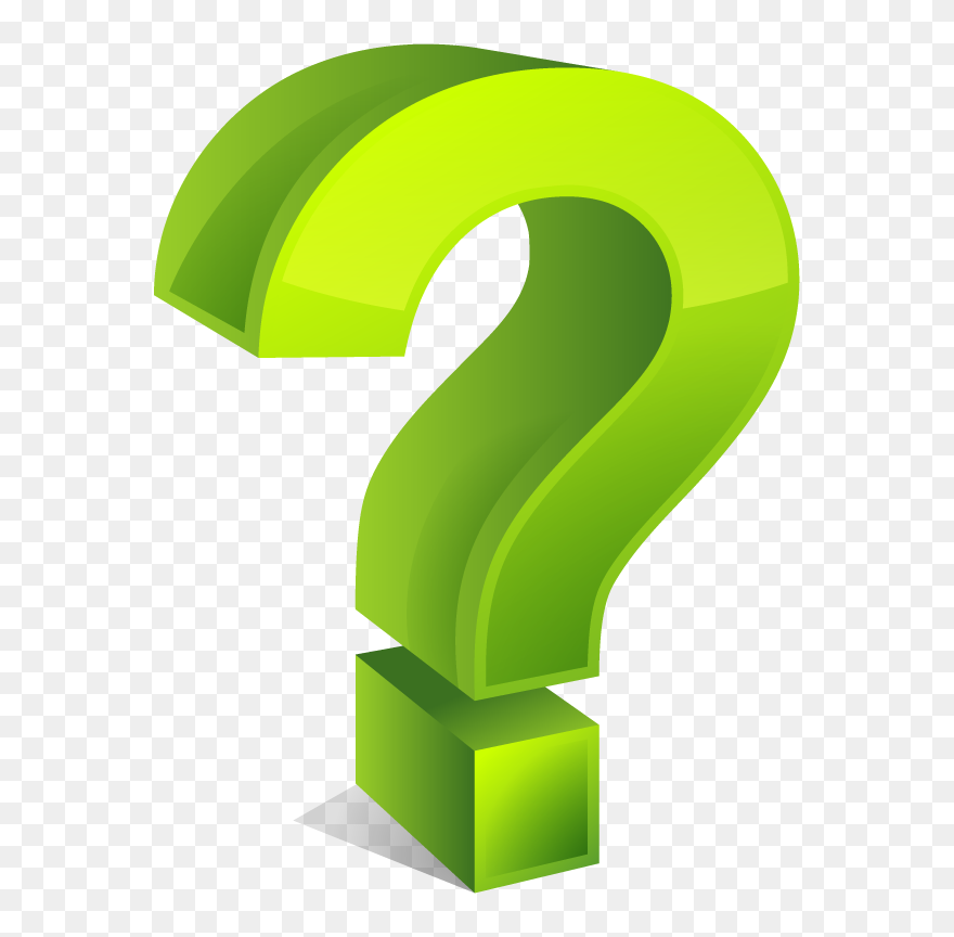 Question Mark Clipart Dark Green - 3d Question Mark Png Transparent