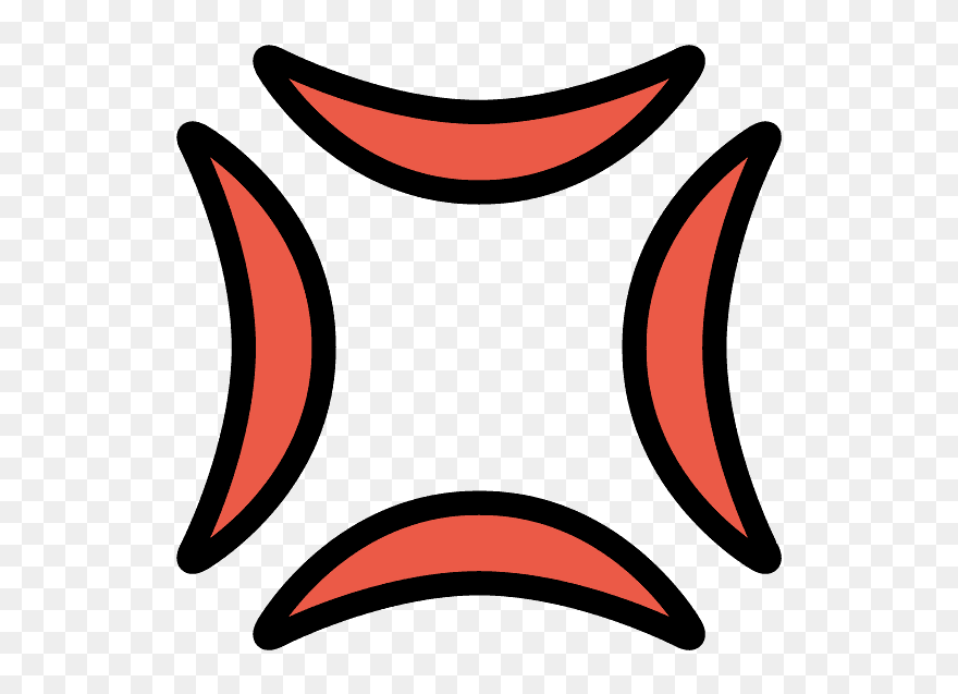 Anger Symbol Emoji Clipart - Fire Department Logo Zion - Png Download