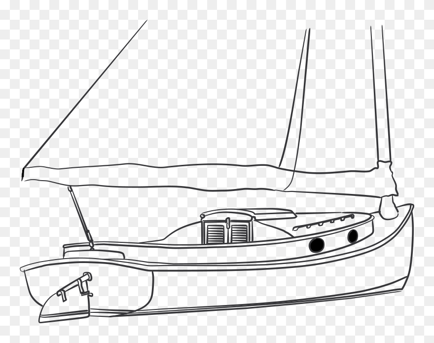 Questions Cliparts - Barca A Vela Con Mitore Disegno - Png Download