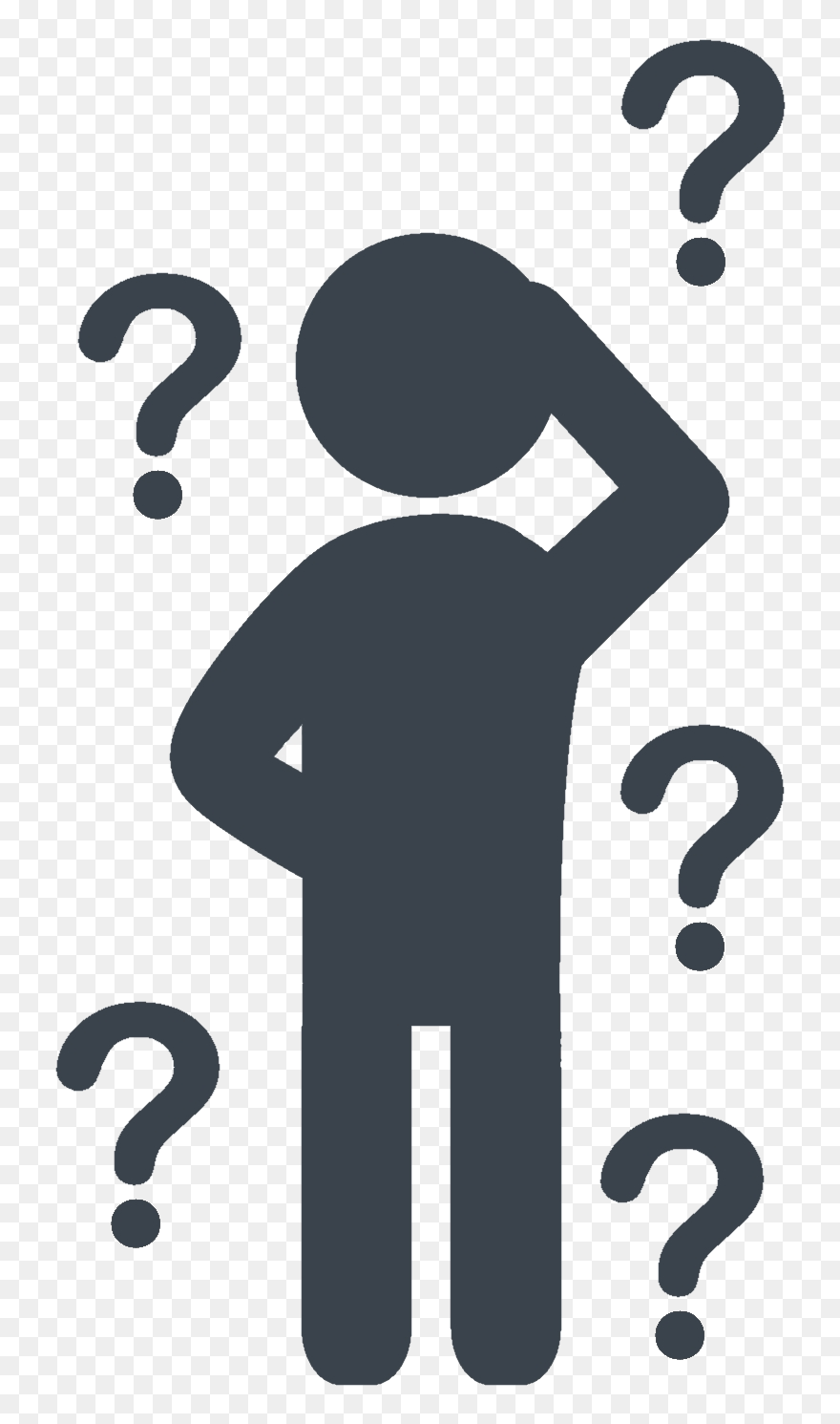 Questions Clipart Man - Transparent Background Question Mark Png