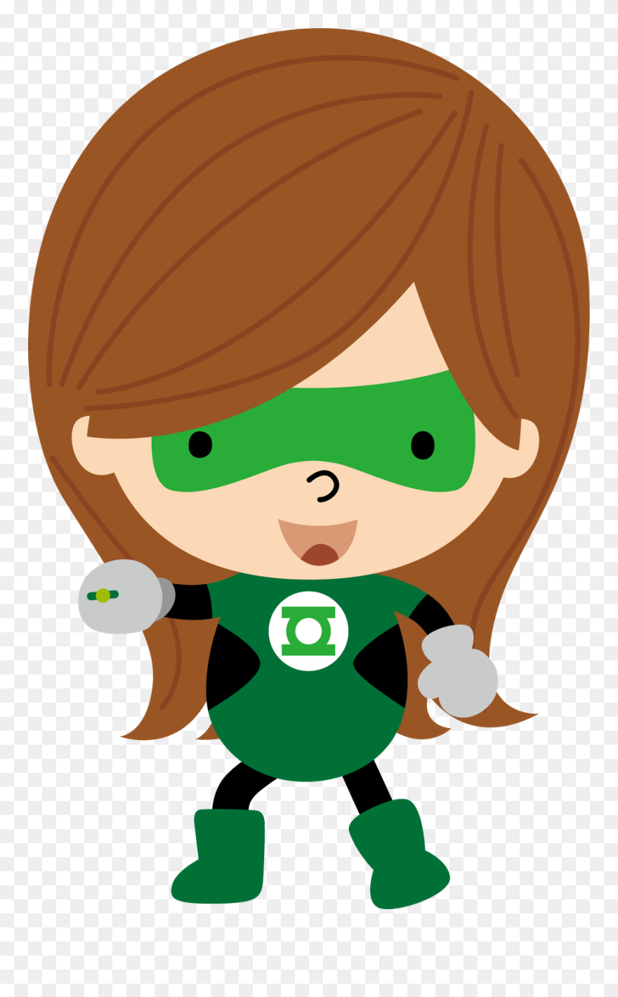Green Lantern Girl Clipart - Png Download