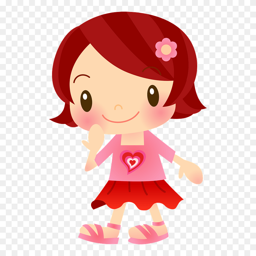 Child Little Girl Clipart - Cartoon - Png Download