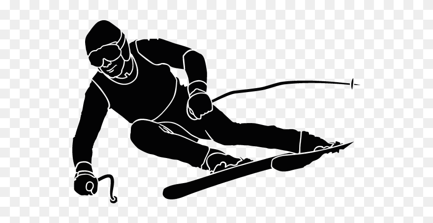 Alpine Skiing Clip Art - Skiing Clip Art - Png Download