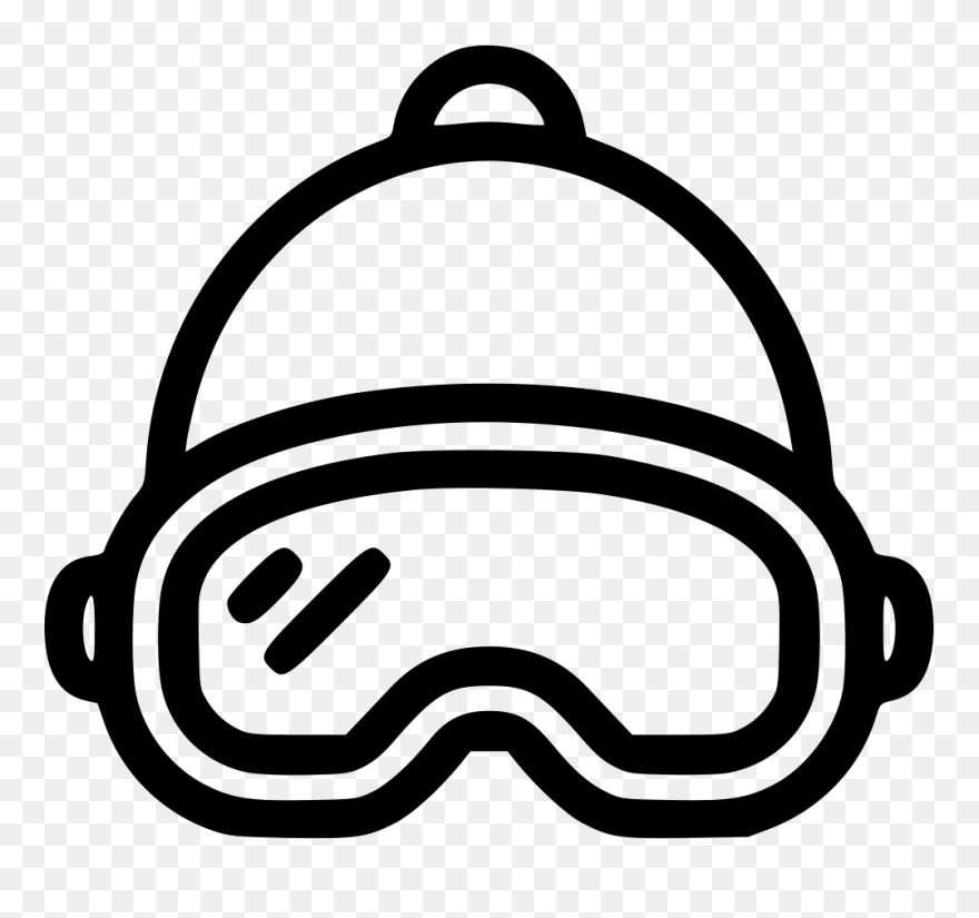 Snow Goggles Snowboard Vector Skiing Skiier Clipart - Snow Goggles Clipart - Png Download