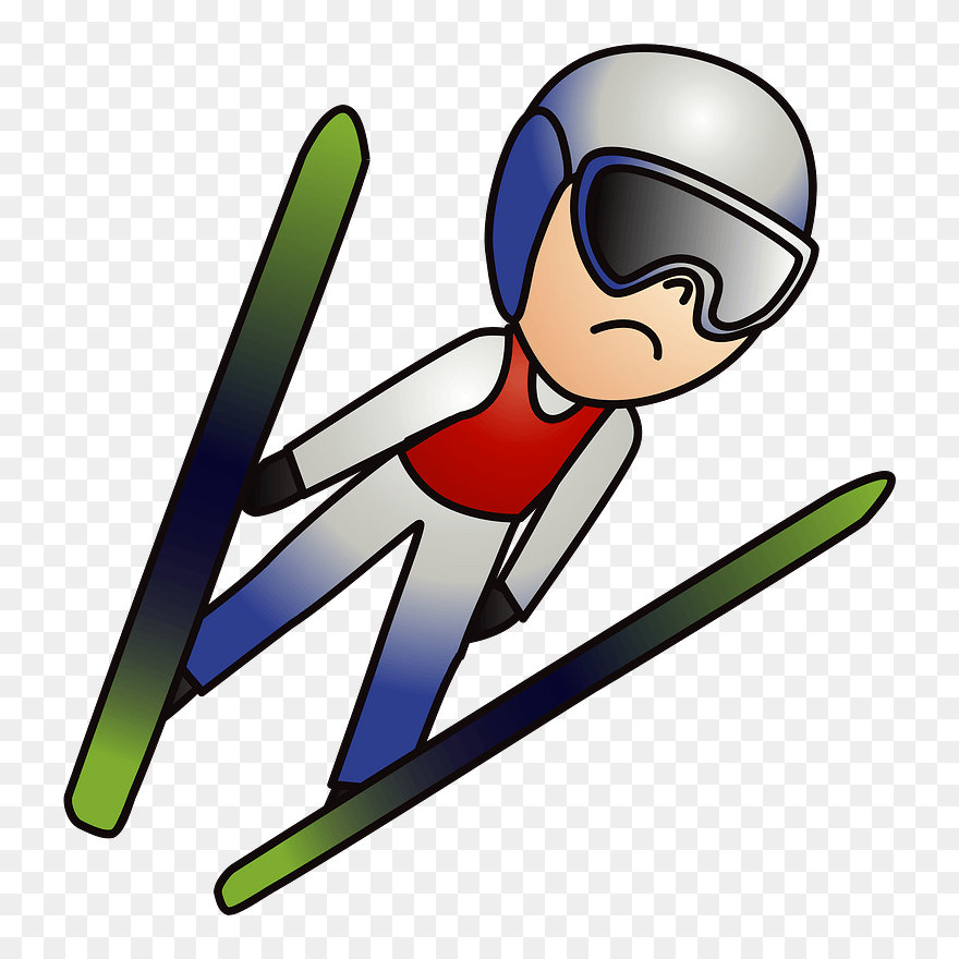Ski Jumping Sports Clipart - Clip Art Ski Jump - Png Download