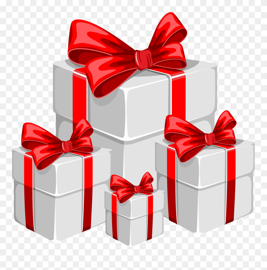 Santa Claus Christmas Gift - Christmas Gift Box Png Clipart