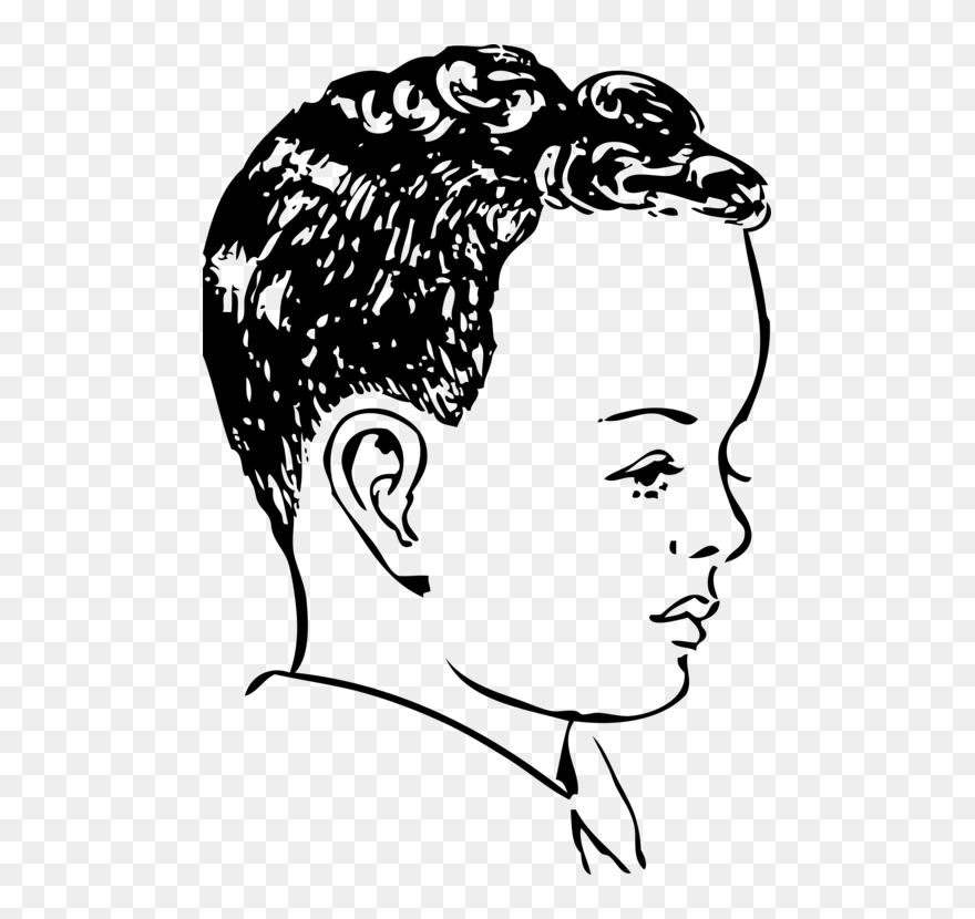 Brother Drawing Sister Download Sibling - Head Black And White Clipart - Png Download