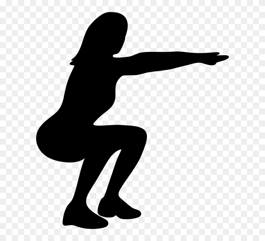 Squat Exercise Deadlift Physical Fitness Dumbbell - Squats Png Clipart