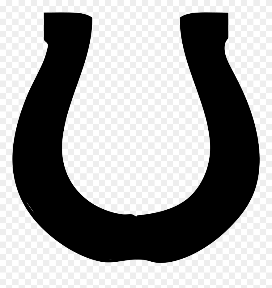 Horseshoe Clipart Silhouette , Png Download - Silhouette Horseshoe Clipart Transparent Png