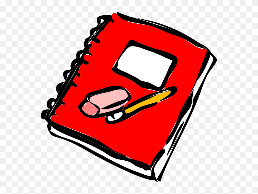 Clip Art Homework Diary Paper Image - Journal And Pencil Clipart - Png Download