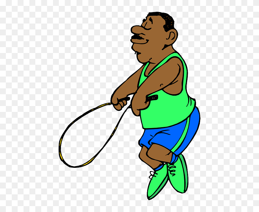 Jumping Rope Fitness Clipart