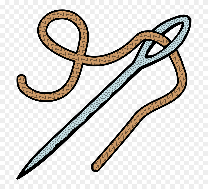 Download Sewing Needle Png Clipart - Hand Needle Drawing Transparent Png