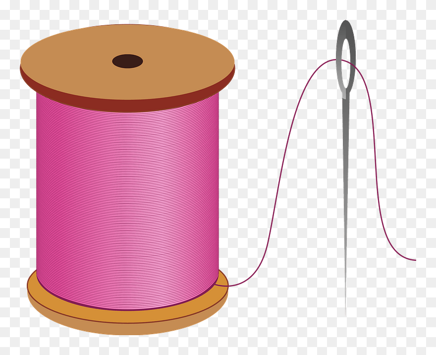 Sewing Needle Thread Clipart - 糸 を 通す イラスト - Png Download